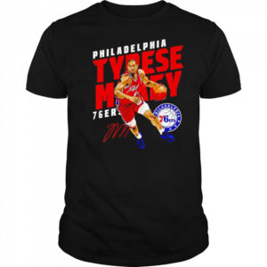 Tyrese Maxey Philadelphia 76ers Slant shirt