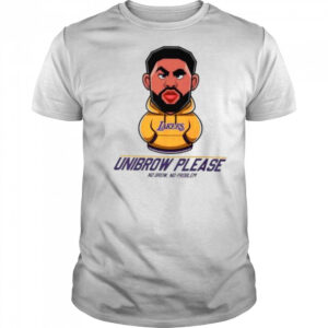 Unibrow please no brow no problem Anthony Davis Los Angeles Lakers shirt