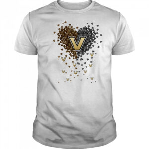 Vanderbilt commodores heart explosion shirt