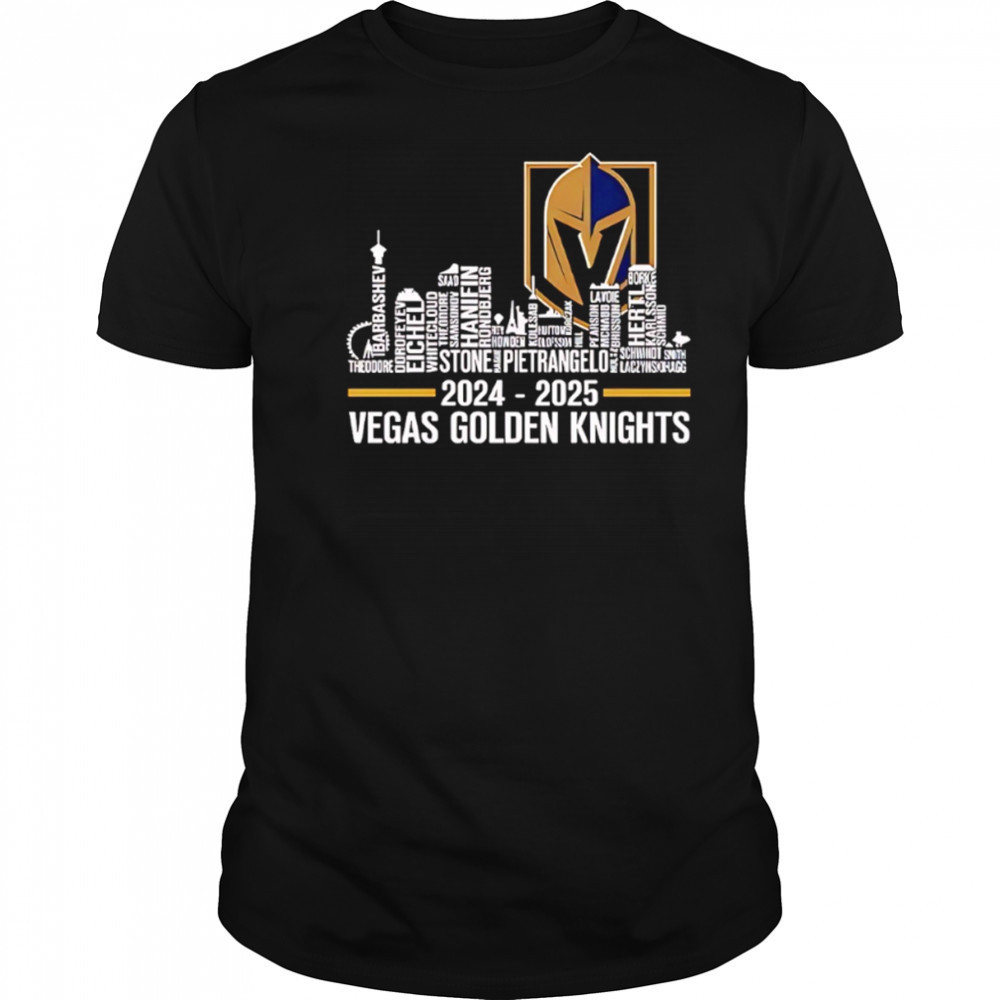 Vegas Golden Knights 2024 2025 City Skyline shirt