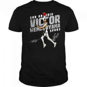 Victor Wembanyama San Antonio Spurs basketball player slant signature shirt