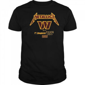 Washington Commanders x Metallica M-72 World Tour Shirt