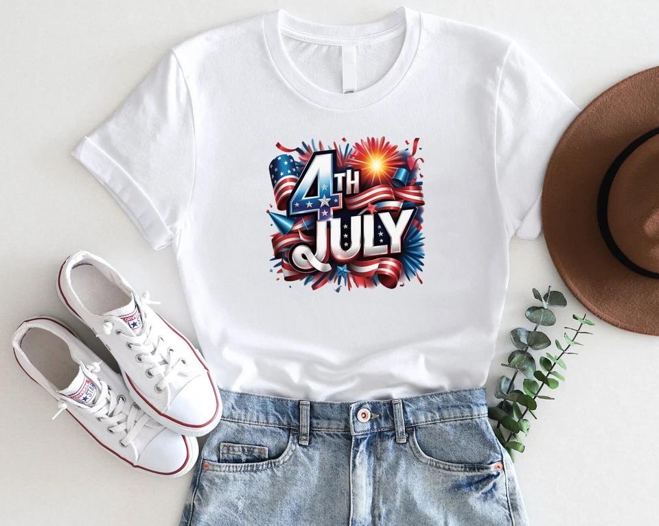 4th of July Fireworks T-Shirt – Bold Patriotic USA Celebration Tee 4th of July Fireworks T-Shirt – Bold Patriotic USA Celebration Tee