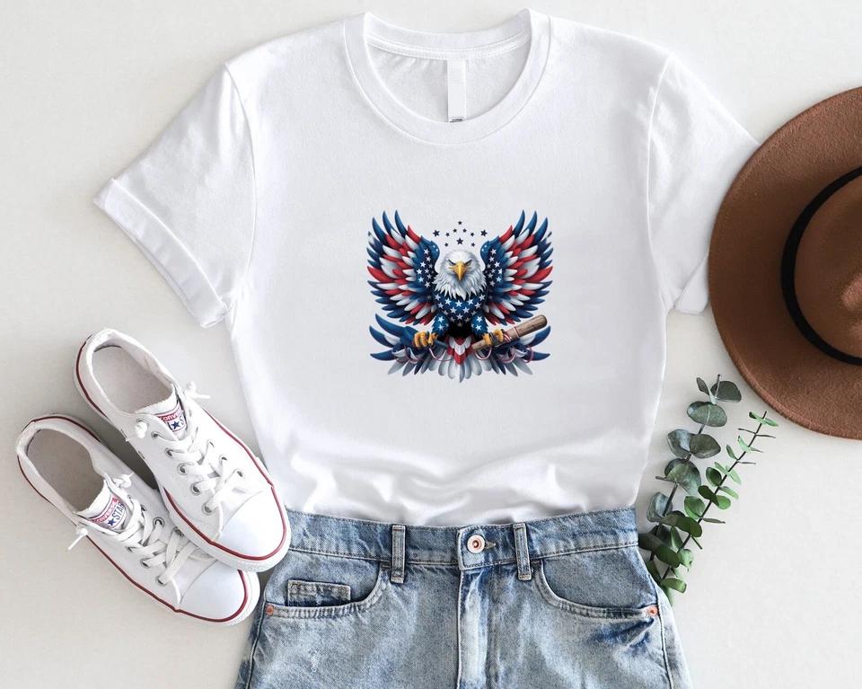 American Bald Eagle T-Shirt – 4th of July Patriotic USA Freedom Tee American Bald Eagle T-Shirt – 4th of July Patriotic USA Freedom Tee