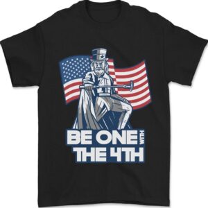 Be One With 4th of July American Independence Mens T-Shirt