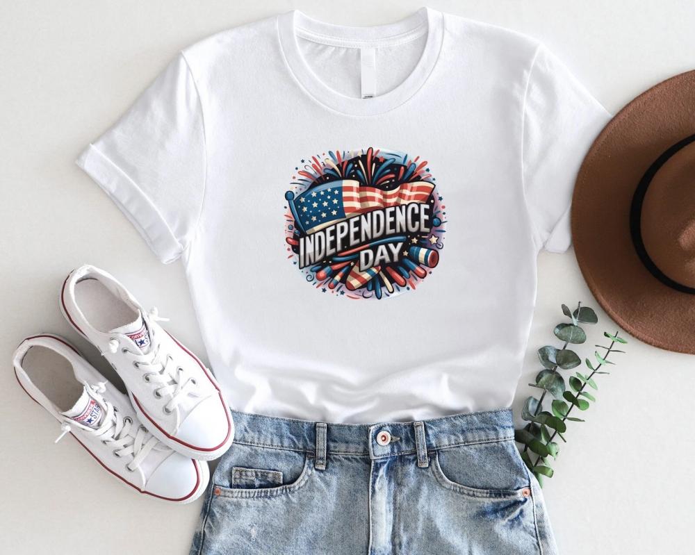 Bold Fireworks & Flag Graphic – Bella Canvas 4th of July USA Tee Bold Fireworks & Flag Graphic – Bella Canvas 4th of July USA Tee