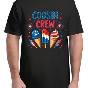 Cousin Crew 4th Of July Ice Cream Patriotic T-Shirt