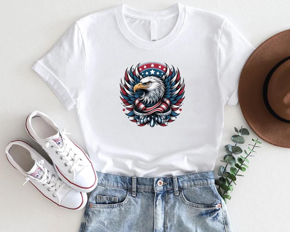 Patriotic Eagle 4th of July Shirt – American Flag Bald Eagle Graphic Tee Patriotic Eagle 4th of July Shirt – American Flag Bald Eagle Graphic Tee