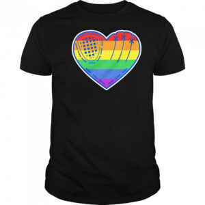 Baseball heart LGBT Pride shirt