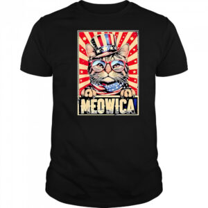 Cat meowica 4th of july shirt