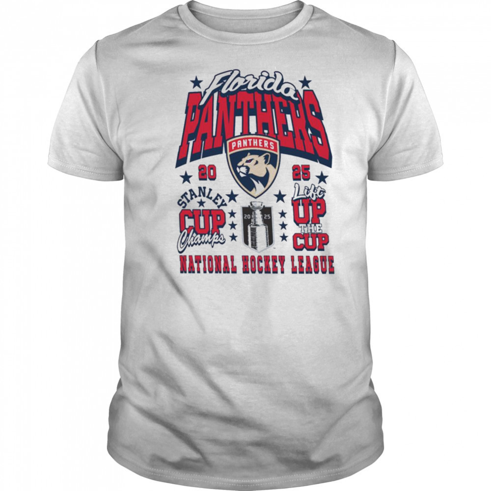 Florida Panthers 2025 Stanley Cup Champions Lift the Cup T Shirt