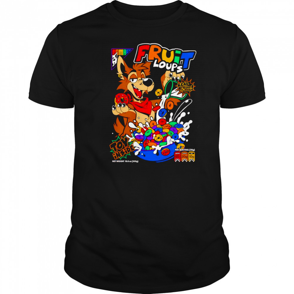 Fruit Loups real fruit flavor toy inside shirt
