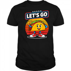 Funny Dabbing Taco Let’S Go Trump Chickens Retro Style shirt