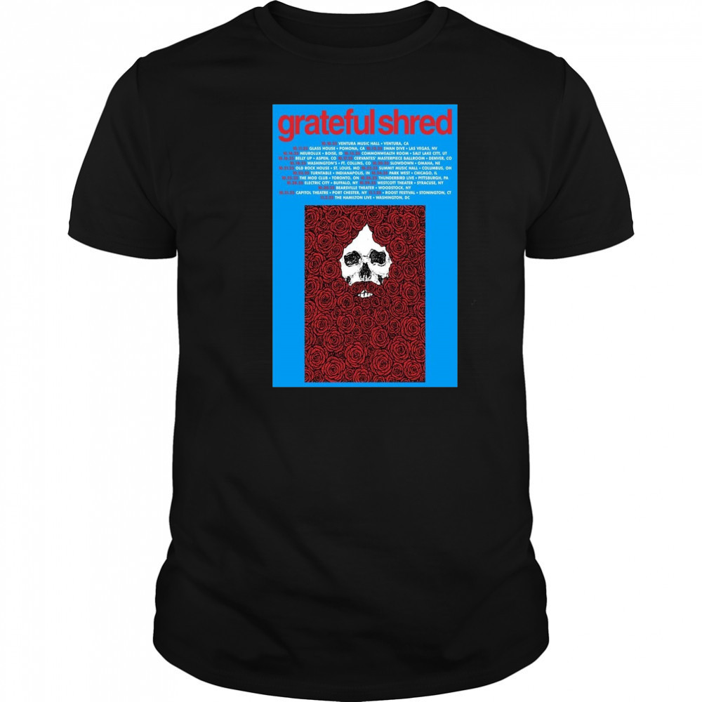 Grateful Shred Fall Tour 2025 Poster T-Shirt