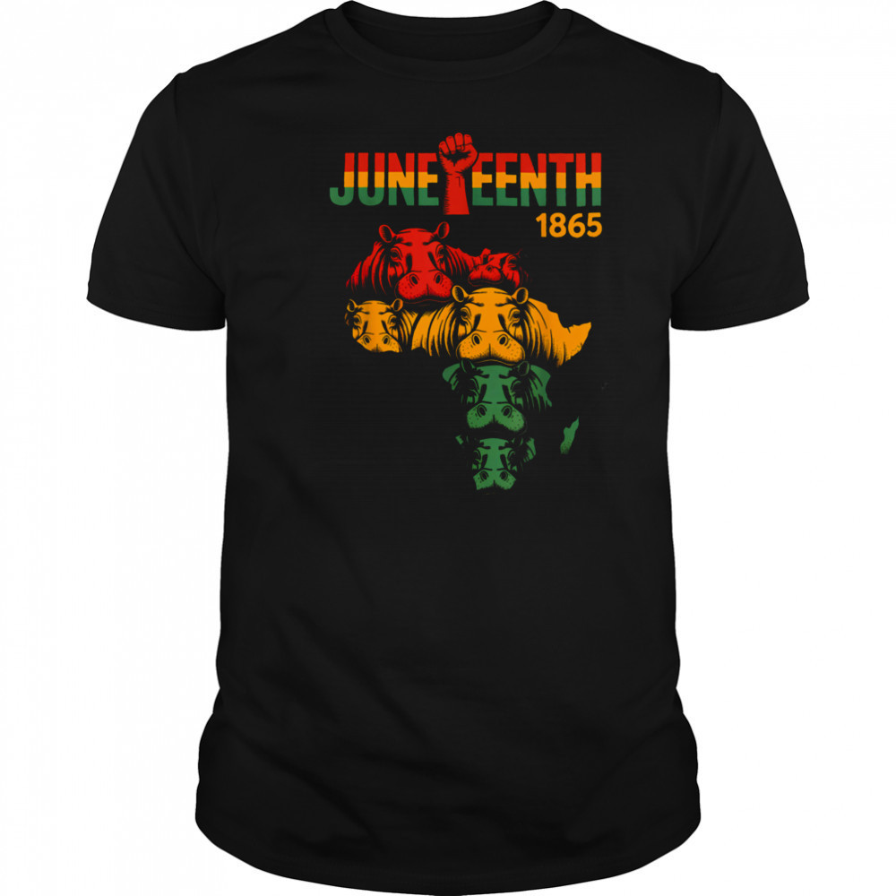 Juneteenth Hippo Black African June 19th Men Women Kids T Shirt Juneteenth Hippo Black African June 19th Men Women Kids T Shirt