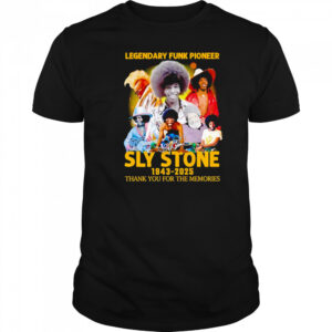 Legendary Funk Pioneer Sly Stone 1943 2025 thank you for the memories shirt