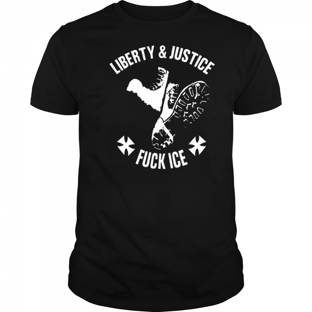 Liberty & Justice Fuck Ice T-Shirt