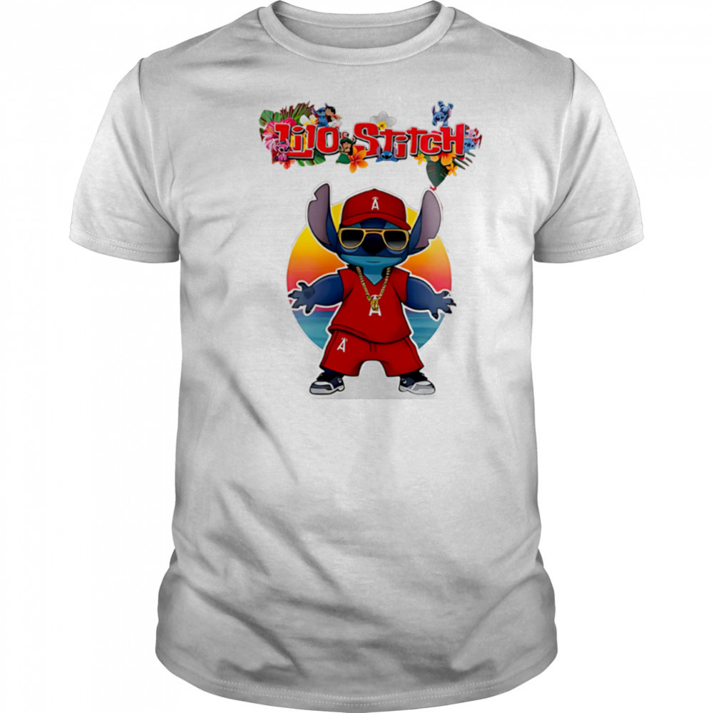 Los Angeles Angels x Lilo and Stitch Baseball shirt
