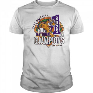 LSU Tigers MLB 2025 NCAA Baseball National Champions #1 Mascot shirt