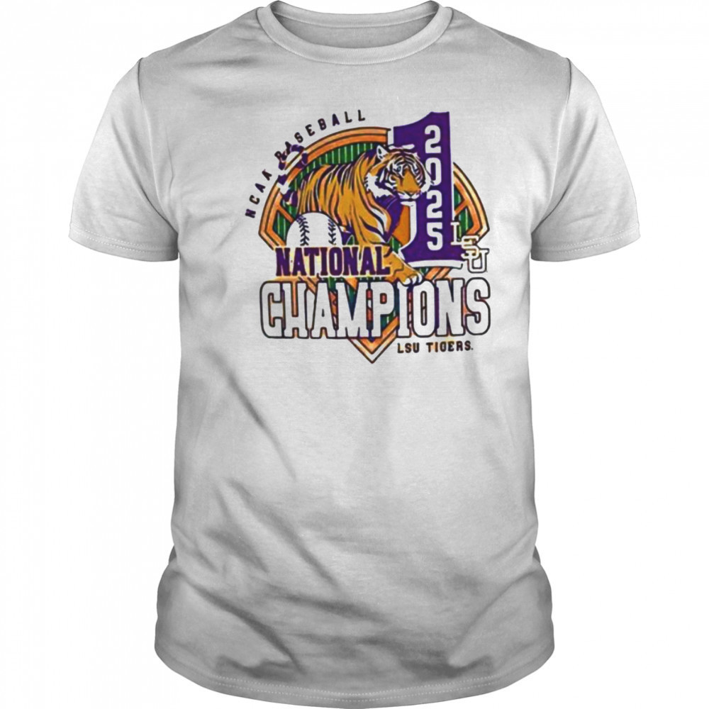 LSU Tigers MLB 2025 NCAA Baseball National Champions #1 Mascot shirt
