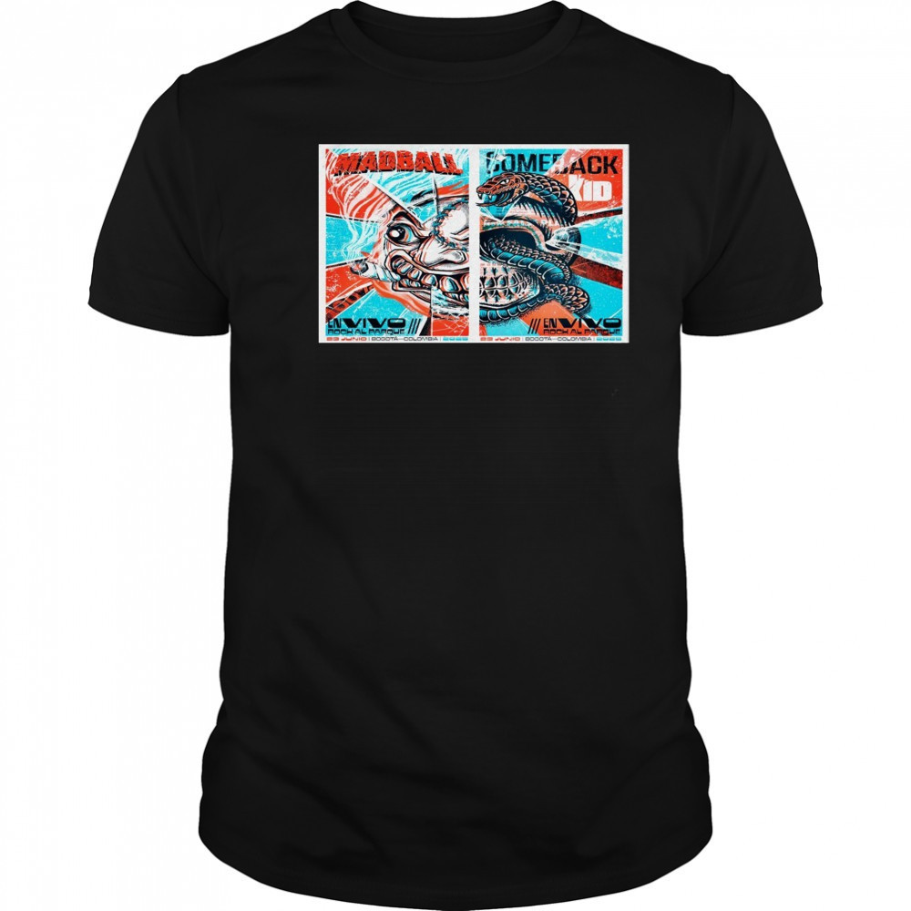 Madball NYHC X Comeback Kid Bogota Colombia 6-23-2025 Poster T-Shirt