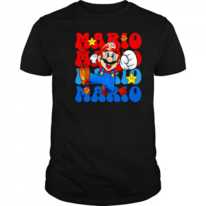 Mario repeat cartoon cute shirt