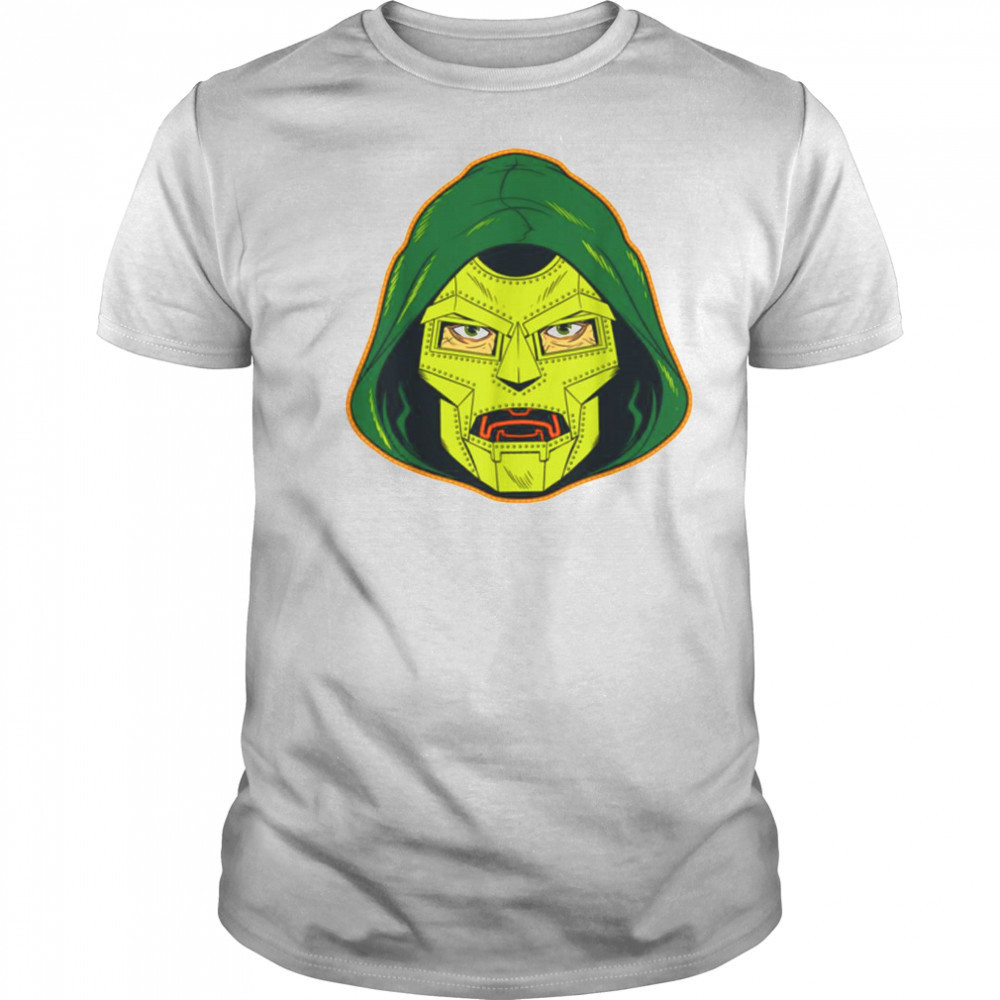 Marvel Doctor Doom Halloween Retro Vintage Mask Costume T Shirt