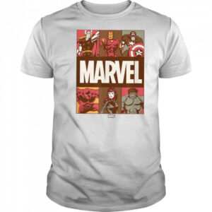 Marvel Fall Color Grid T Shirt