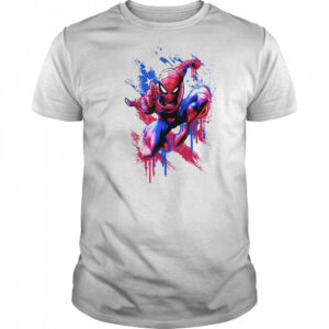 Marvel Spider Man 4th Of July Spider Man Americana Drip T Shirt