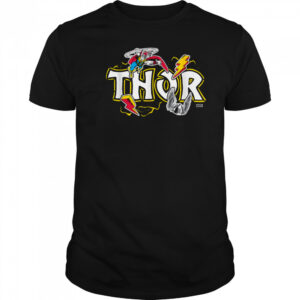 Marvel Thor Dimensional Sticker Motive T Shirt