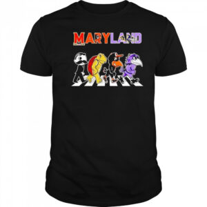 Maryland Sports Team Logo Mascot Abbey Road 2025 Shirt