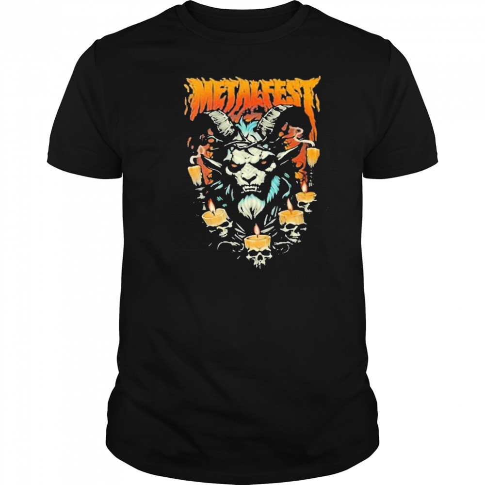 Metalfest Open Air Festival June 6-8 2025 At Lochotin Amphitheatre Pilsen Krampus Face Artwork With Line Up shirt