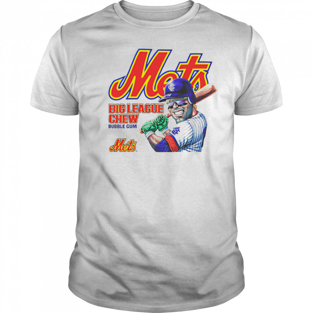Mets Big League Chew Bubble Gum cartoon shirt