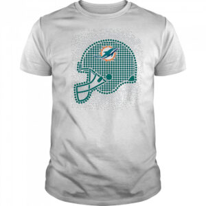 Miami Dolphins polka dots helmet shirt