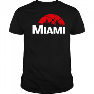 Miami Heat Cityscape Skyline style 2025 shirt