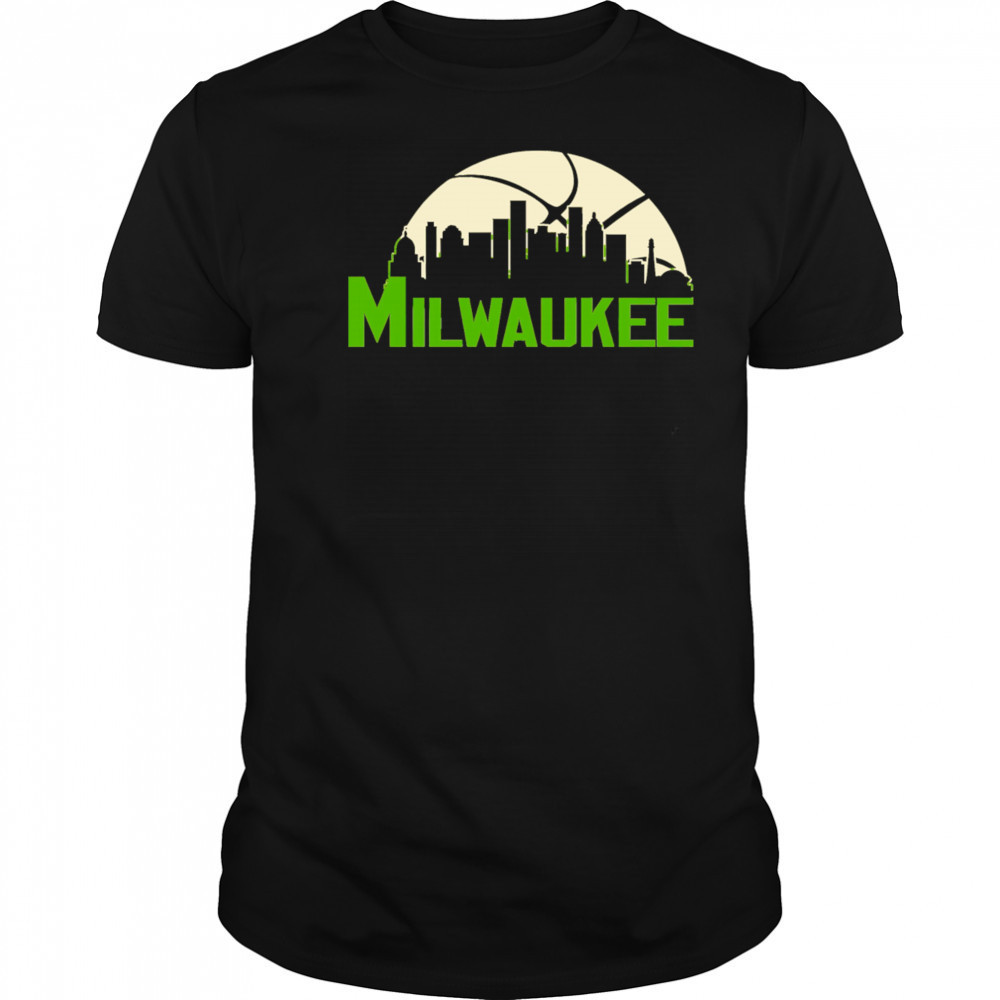 Milwaukee Bucks Cityscape Skyline style 2025 shirt