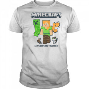 Minecraft Alex And Creeper Let’s Explore Together shirt
