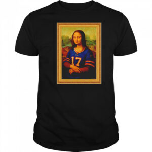 Mona Lisa x 17 Buffalo Bills Josh Allen shirt