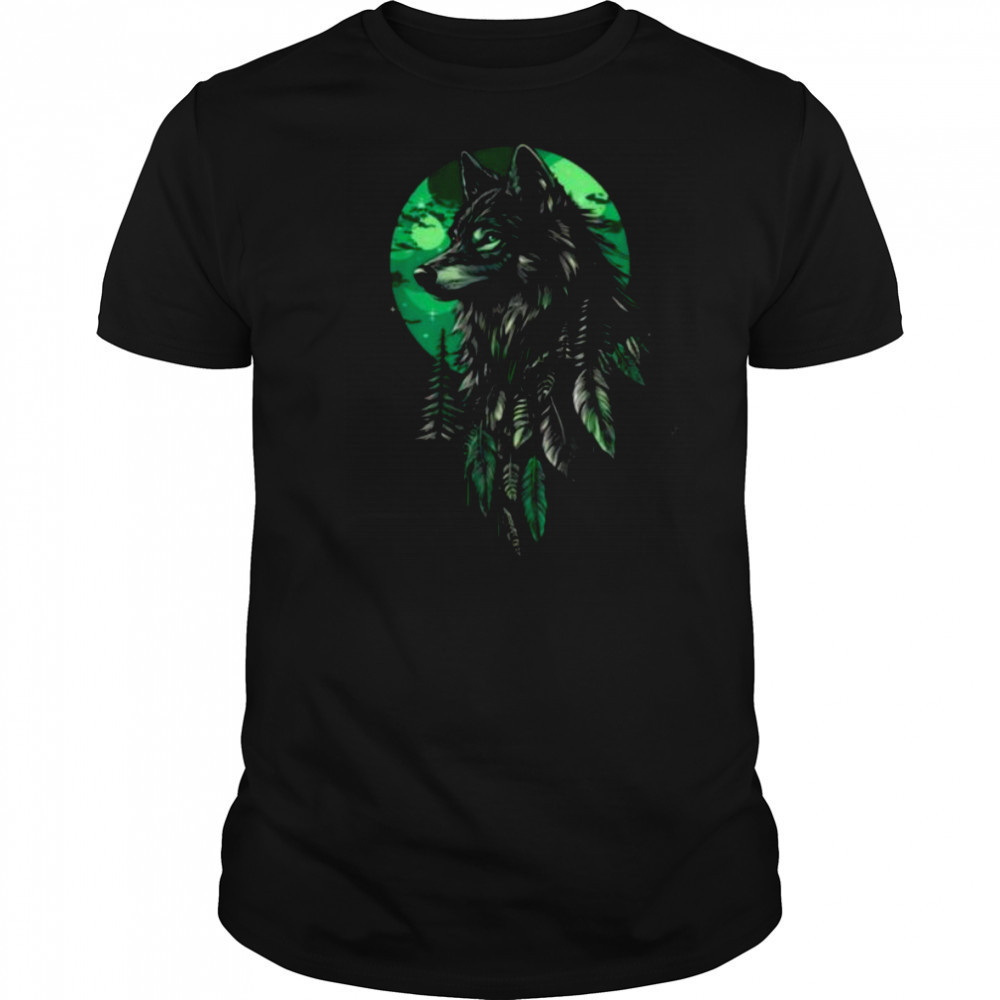 Native American Wolf Native American Pride Indian Tribe T Shirt
