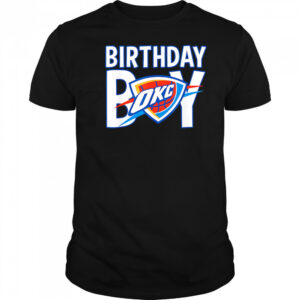 NBA Birthday Boy OKC Thunder logo shirt