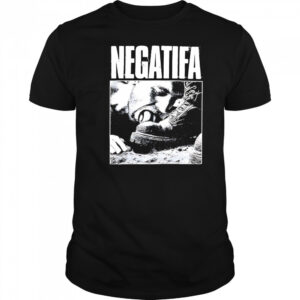 Negatifa licking shoe retro shirt