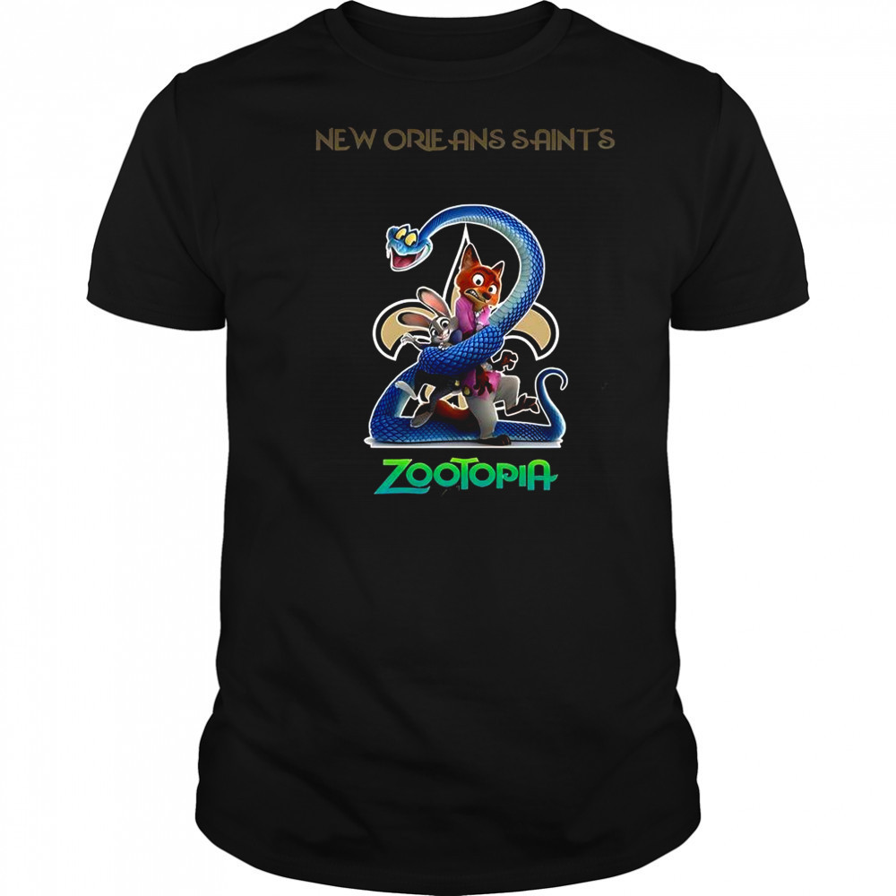 New Orleans Saints Zootopia 2 T-Shirt