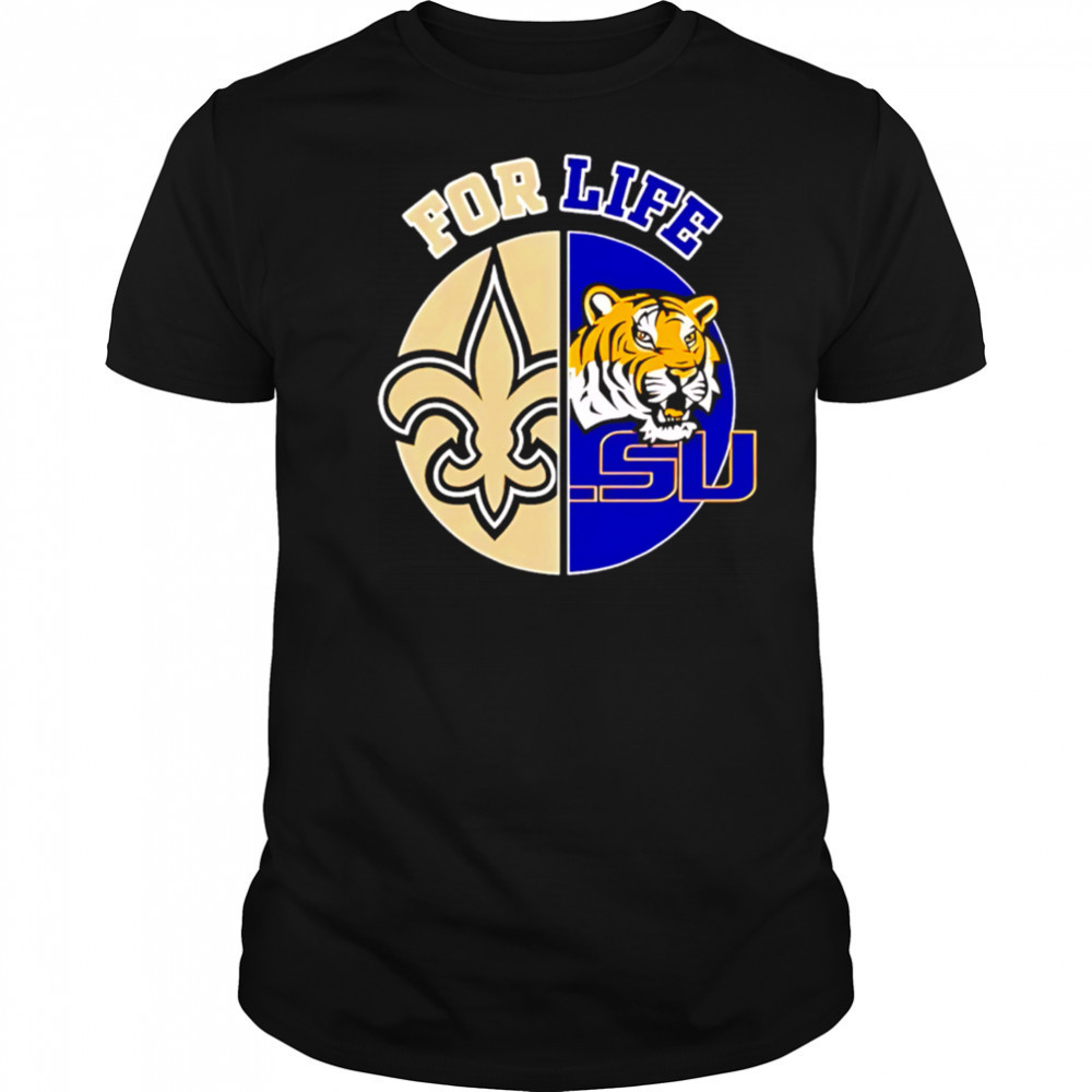 New orleans saintss and lau for life shirt