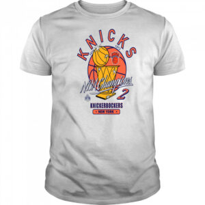 New York Knicks NBA Champions 2 Knickerbockers New York golden trophy shirt