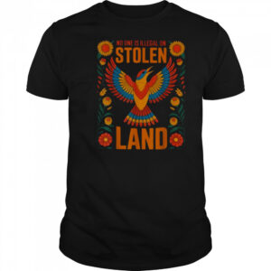 No One Is Illegal On Stolen Land Native Americans Immigrant T Shirt
