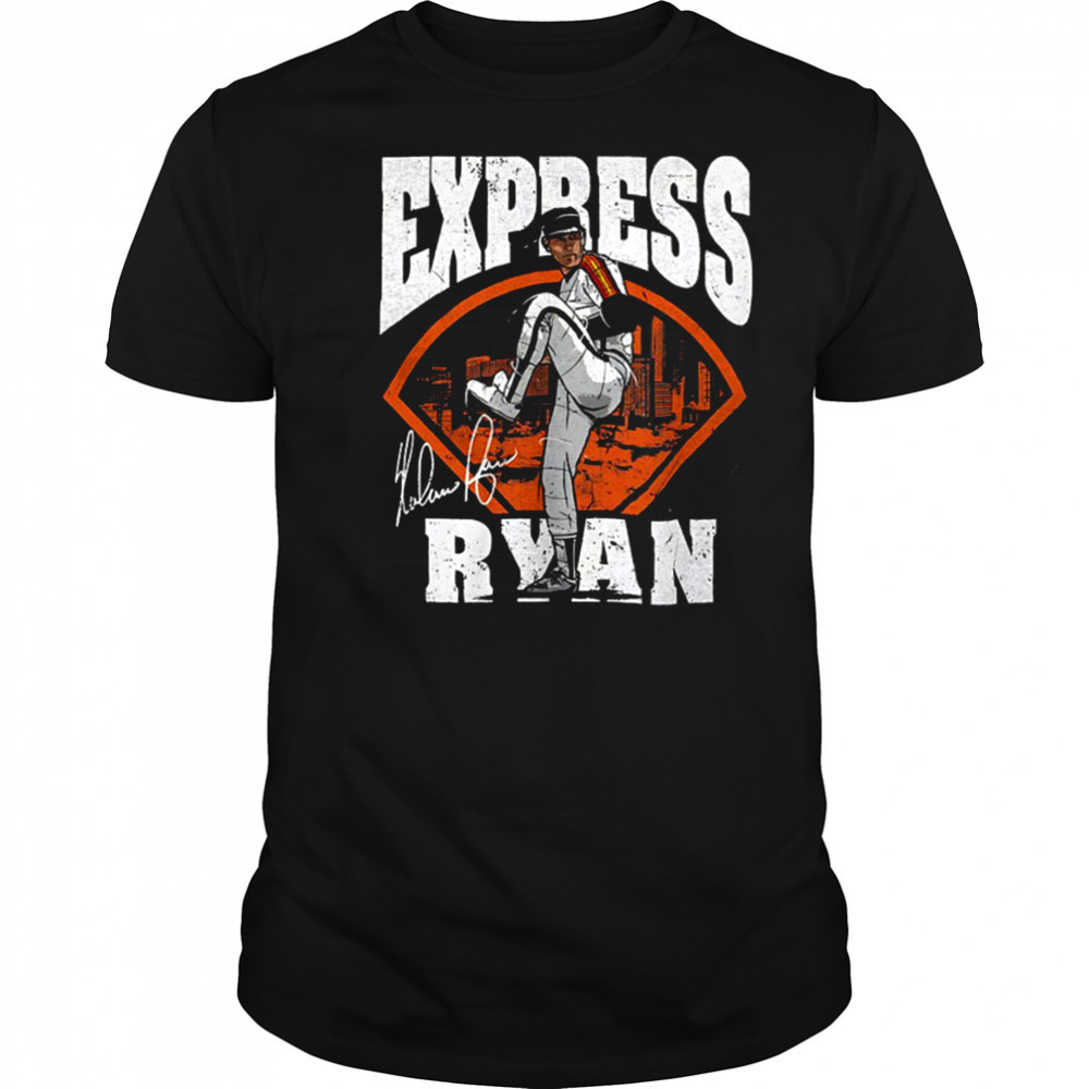 Nolan Ryan Houston Astros MLB baseball player express field shirt Nolan Ryan Houston Astros MLB baseball player express field shirt