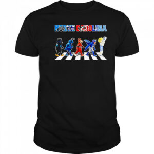 North Carolina sports mascot Abbey Road cross road shirt