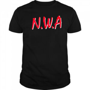 NWA red big letter shirt