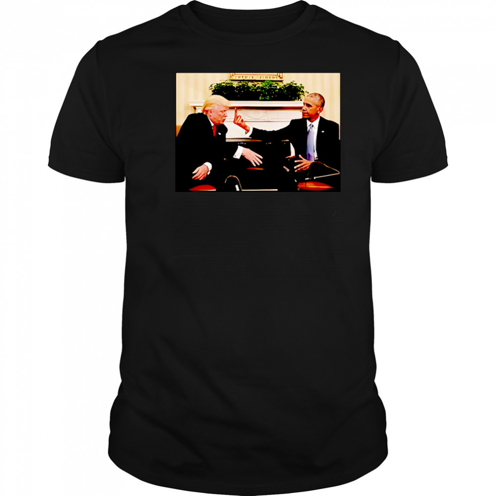 Obama middle finger fuck Trump shirt