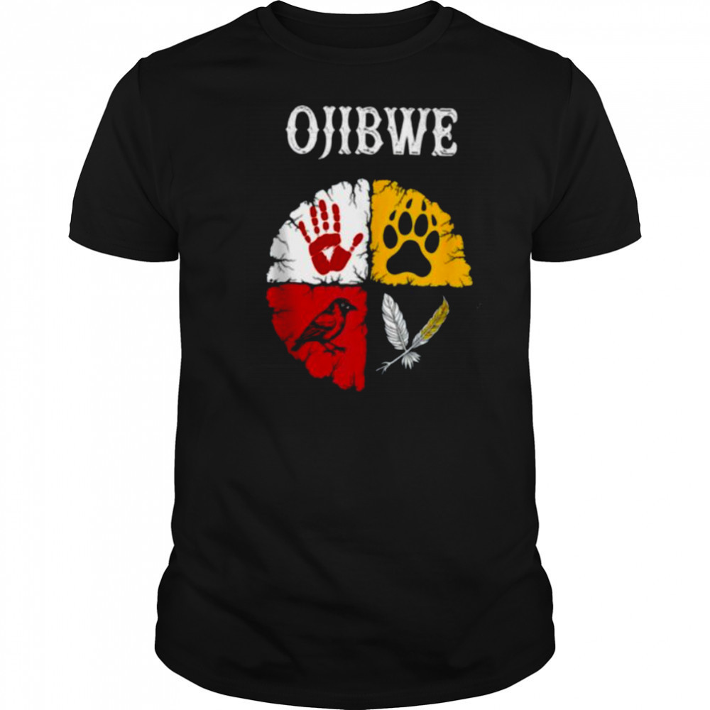 Ojibwe Native American Medicine Wheel Shirt
